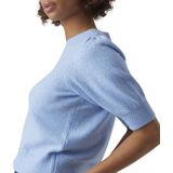 Gebreide Pullover - O-hals - 2/4 Mouwen - Pofmouwen - Regular Fit