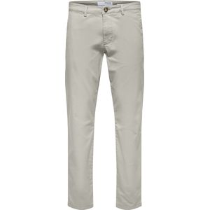 Selected Homme Heren Chino Broek SLHSLIM-NEW MILES slim Grijs Volwassenen