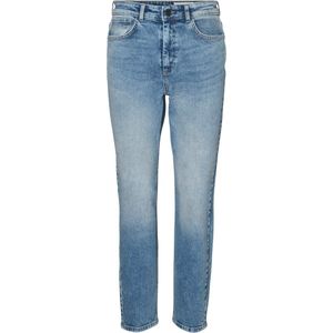 NOISY MAY Cropped High Waist Straight Fit Jeans NMMONI Light Blue
