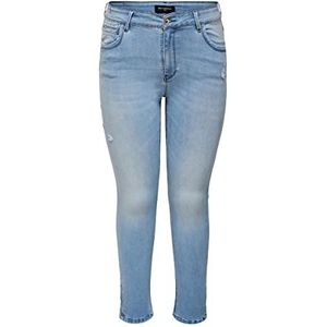 ONLY CARMAKOMA Damesjeans, blauw (light blue denim), 52W x 32L