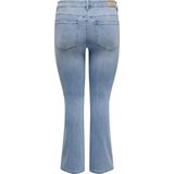 Stretchbroeken - Effen - Denim - High Waist - Light Washed