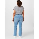 Stretchbroeken - Effen - Denim - High Waist - Light Washed
