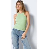 Top - Racer-Back - Ronde Hals - Geribde Katoenmix - Slim Fit