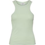 Top - Racer-Back - Ronde Hals - Geribde Katoenmix - Slim Fit