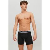 Jack & Jones Jacsolid Boxershorts voor heren, verpakking van 3 stuks, Zwart/Pakket: Zwart - Zwart
