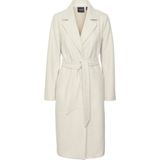 Vero Moda Fortuneaya Jas - Onder de Knie - 100% Polyester - Riem in de Taille