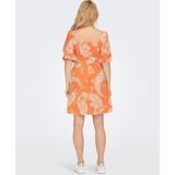 Only - Onlbella - Jurk - Oranje - 24 Mouwen - Regular Fit