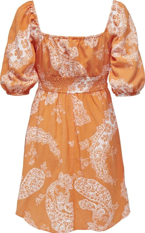 Only - Onlbella - Jurk - Oranje - 24 Mouwen - Regular Fit