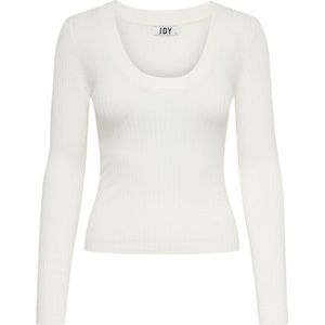 Jacqueline de Yong Trui Jdyplum Ysla O-neck Pullov Knt 15266063 Cloud Dancer Dames