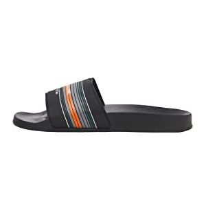 JACK & JONES Jfwlewis Stripe Slider sandalen voor heren, Antraciet Stripes 2 0, 41 EU