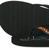 Jack & Jones Teenslipper Heren JFWLOGO Palm Print Zwart - Maat 42/43