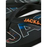 Jack & Jones Teenslipper Heren JFWLOGO Palm Print Zwart - Maat 42/43