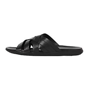 JACK & JONES Jfwoliver Leren sandalen voor heren, Antraciet