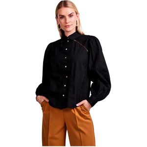 Yas - Kenora - Overhemd - Zwart - Lange Mouwen - 100% Katoen