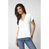 Jacqueline de Yong - Jdylion SS Top - Off-White - Gerecycled Polyester