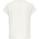 Jacqueline de Yong - Jdylion SS Top - Off-White - Gerecycled Polyester