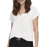 Jacqueline de Yong - Jdylion SS Top - Off-White - Gerecycled Polyester