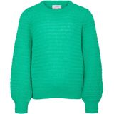 Vmplenty - Gebreide Pullover - Roze - O-hals - Lange Mouwen - Ballonmouwen