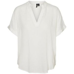 Vero Moda - Vmbeauty SS Top - Off-white - 100% Lenzing Ecovero Viscose