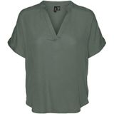 Vero Moda, Dames, Blouses & Shirts, Groen, Maat: S