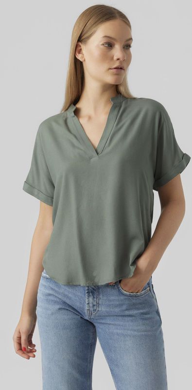 Vero Moda, Dames, Blouses & Shirts, Groen, Maat: S