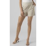 Vero Moda - Vmjesmilo Hw Shorts - Korte Broek - Silver Lining - 55% Viscose 45% Linnen