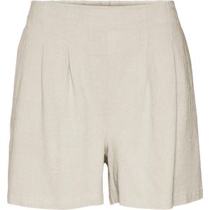 Vero Moda - Vmjesmilo Hw Shorts - Korte Broek - Silver Lining - 55% Viscose 45% Linnen