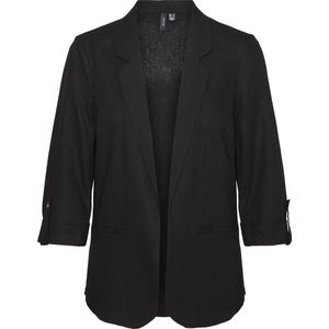 VERO MODA VMJESMILO 3/4 Loose WVN GA NOOS Blazer, Zwart, S, zwart, S