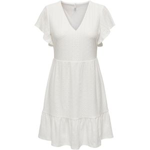 Only - Onlsandra - Jerseyjurk - Off-white - 95% Polyester 5% Elastaan