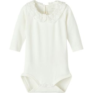 Lange Mouwen Romper - Boxpakje - Jersey - Katoen - O-hals - Kantdetail