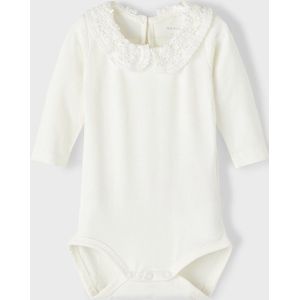 Lange Mouwen Romper - Boxpakje - Katoen - Jersey - O-hals - Kantdetail