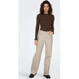 Only Jeans Onljuicy Hw Wide Leg Dnm Rea Noos 15288219 Ecru Dames