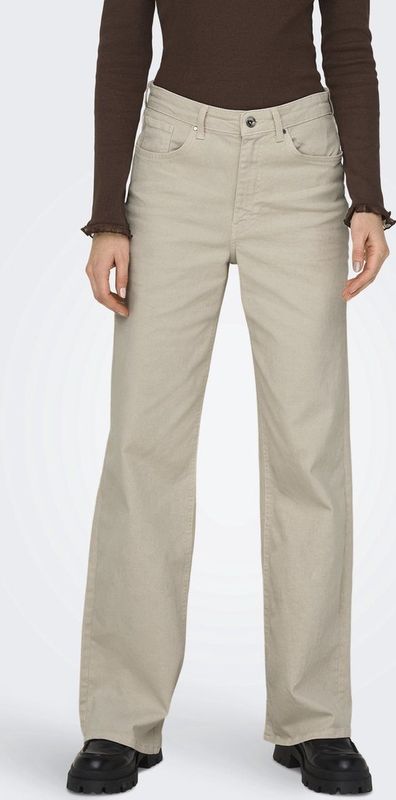 Only Jeans Onljuicy Hw Wide Leg Dnm Rea Noos 15288219 Ecru Dames
