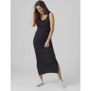 MAMALICIOUS - Mlmia Nell - Maxi-jurk - Zwart - Biologisch Katoen - Mouwloos