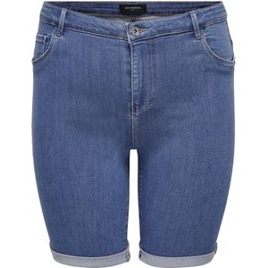 ONLY CARMAKOMA - Denim Shorts - Licht Verwassen Dark Denim Look - Skinny Fit