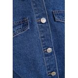 Pieces  PCTESSIE LS DNM JACKET MB873  jassen  dames Blauw