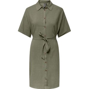 PIECES - PCVINSTY - Jurk - Lichtblauw - Katoen - Korte Mouwen