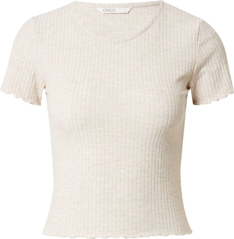 ONLY - Onlemma - T-Shirt - Pumice Stone - 63% Polyester, 32% Viscose, 5% Elastaan