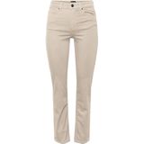 PIECES Pcdelly Straight Mw Ankl Wgra Noos Bc Damesbroek, Whitecap, XS / 32L, wit pet, grijs
