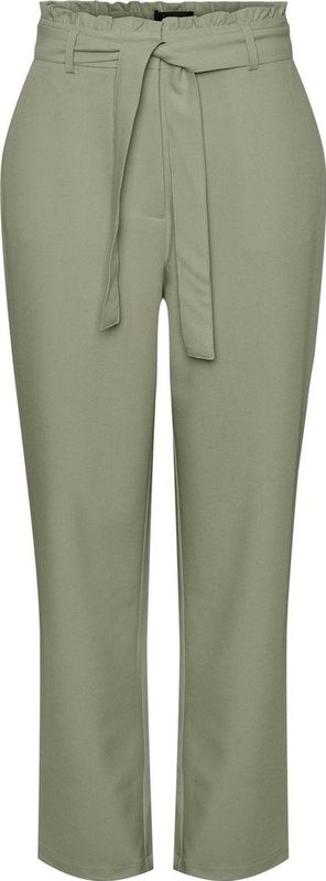 Pieces Broek Pcbosella Hw Paperbag Straight Pant 17133543 Tea Dames