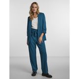 Blazer - Polyester - Normale Pasvorm - Omgekeerd Halstype - Zwart