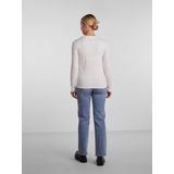Pieces Ruka T-shirt Met Lange Mouwen Wit M Vrouw