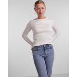 Pieces Ruka T-shirt Met Lange Mouwen Wit M Vrouw