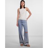 Tanktop - Geribd - Ronde Hals - Mouwloos - Slim Fit