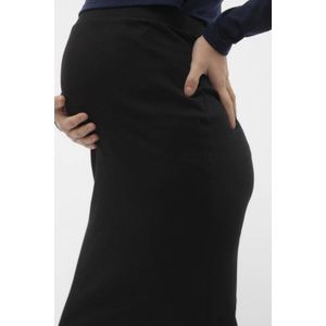 VERO MODA - Vmmlavendel Hw Pencil Skirt - Zwart - 95% Katoen - 5% Elastaan