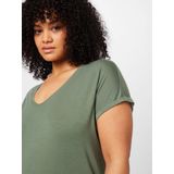 Basic T-shirt - V-Hals - Korte Mouwen - Curve - Regular Fit