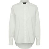 Pieces Blouse Pctanne Ls Loose Shirt Noos Bc 17133909 Cloud Dancer Dames