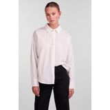 Pieces Blouse Pctanne Ls Loose Shirt Noos Bc 17133909 Cloud Dancer Dames