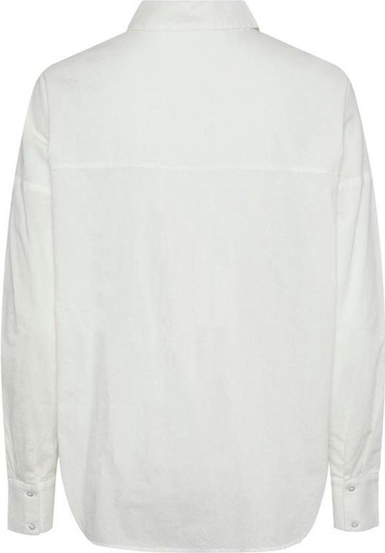 Pieces Blouse Pctanne Ls Loose Shirt Noos Bc 17133909 Cloud Dancer Dames