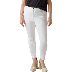 Vero Moda Curve Phia Skinny Fit Soft Vi403 Jeans Met Hoge Taille Wit Vrouw